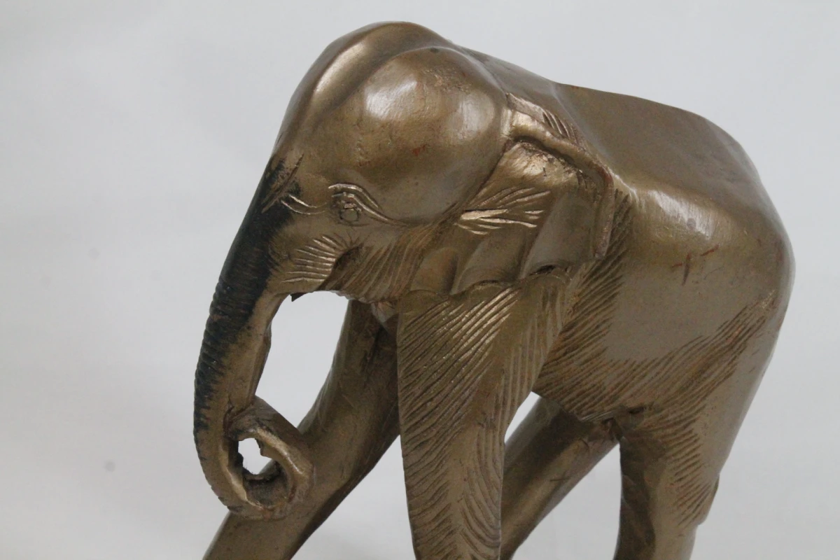 Handgesneden houten olifant - foto 6