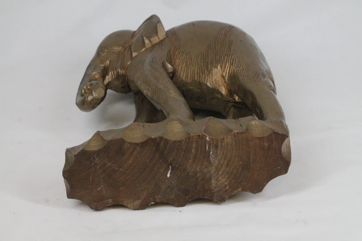 Handgesneden houten olifant - foto 5