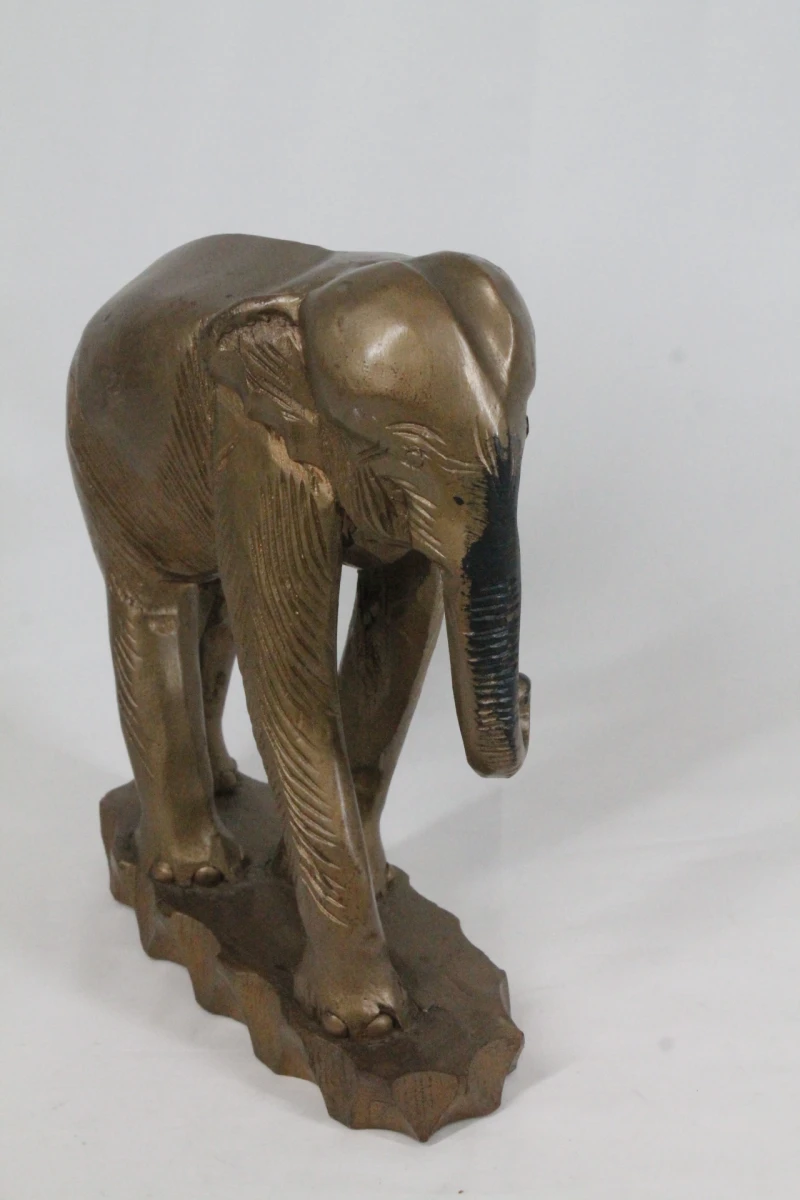 Handgesneden houten olifant - foto 3