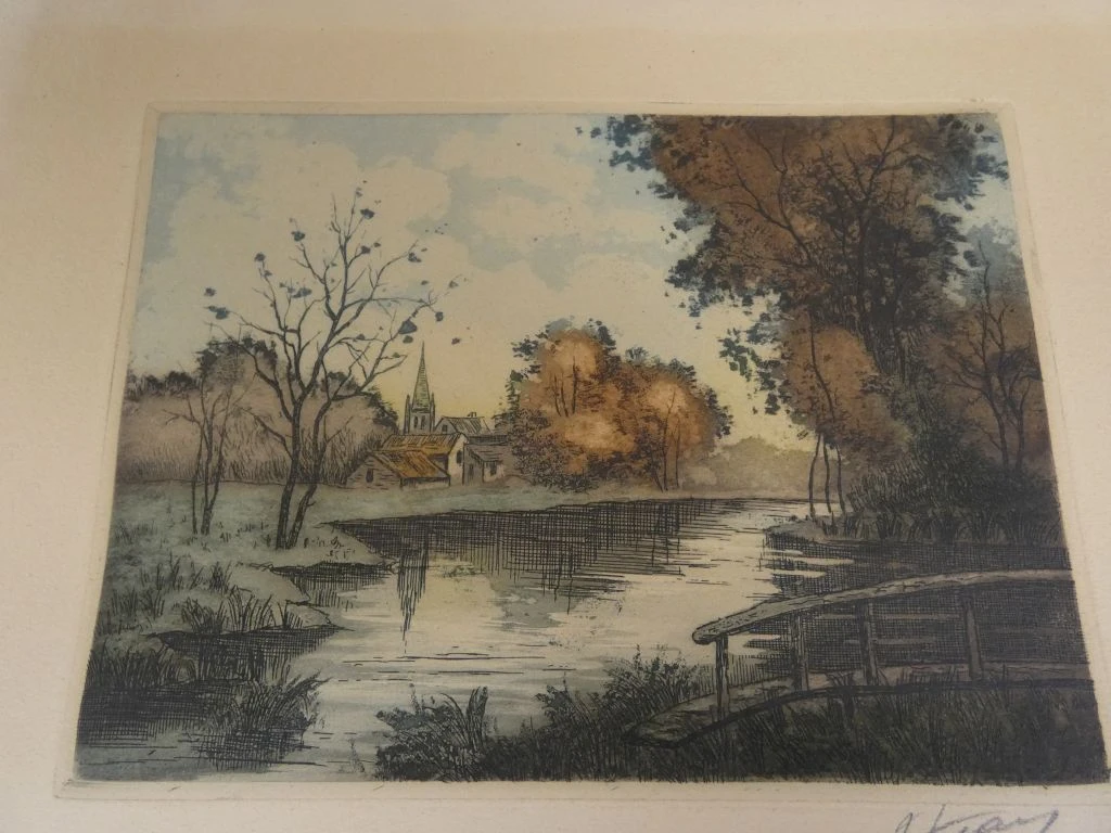 Twee Landschapsetsen met Water en Landweg - foto 2