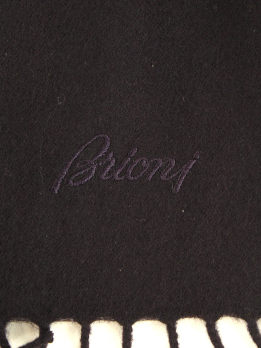 Brioni luxe dubbelzijdige sjaal - wolachtig & zijdeachtig - zo goed als nieuw - foto 7