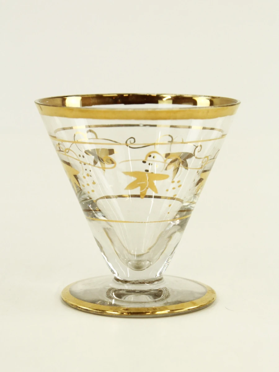 18 Libbey Royal Fern-cocktailglas verfijnd gouden bladversiering - foto 5