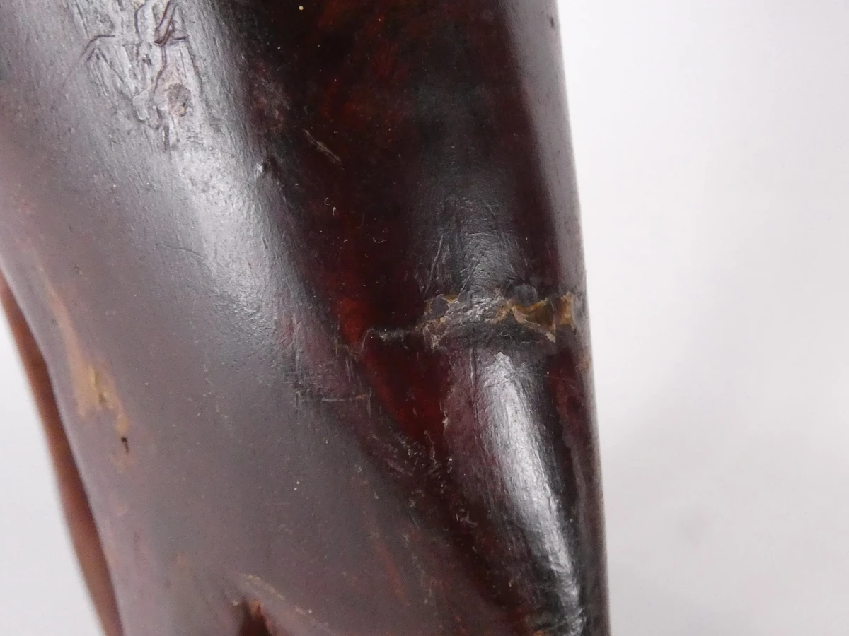 Paar decoratieve houten antilopen met kalf - foto 4