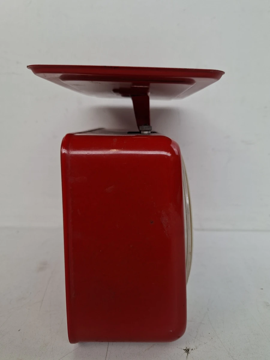 Vintage Stube Keukenweegschaal – Felrood – W.-Germany (Tot 10 kg) - foto 5