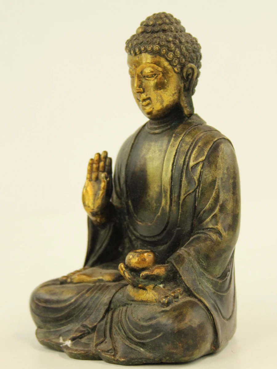 Bronzen Boeddha beeldje - foto 2