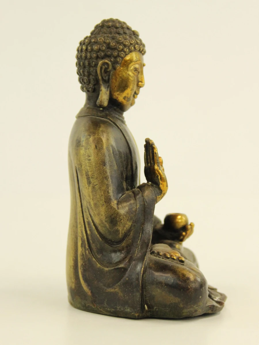Bronzen Boeddha beeldje - foto 4
