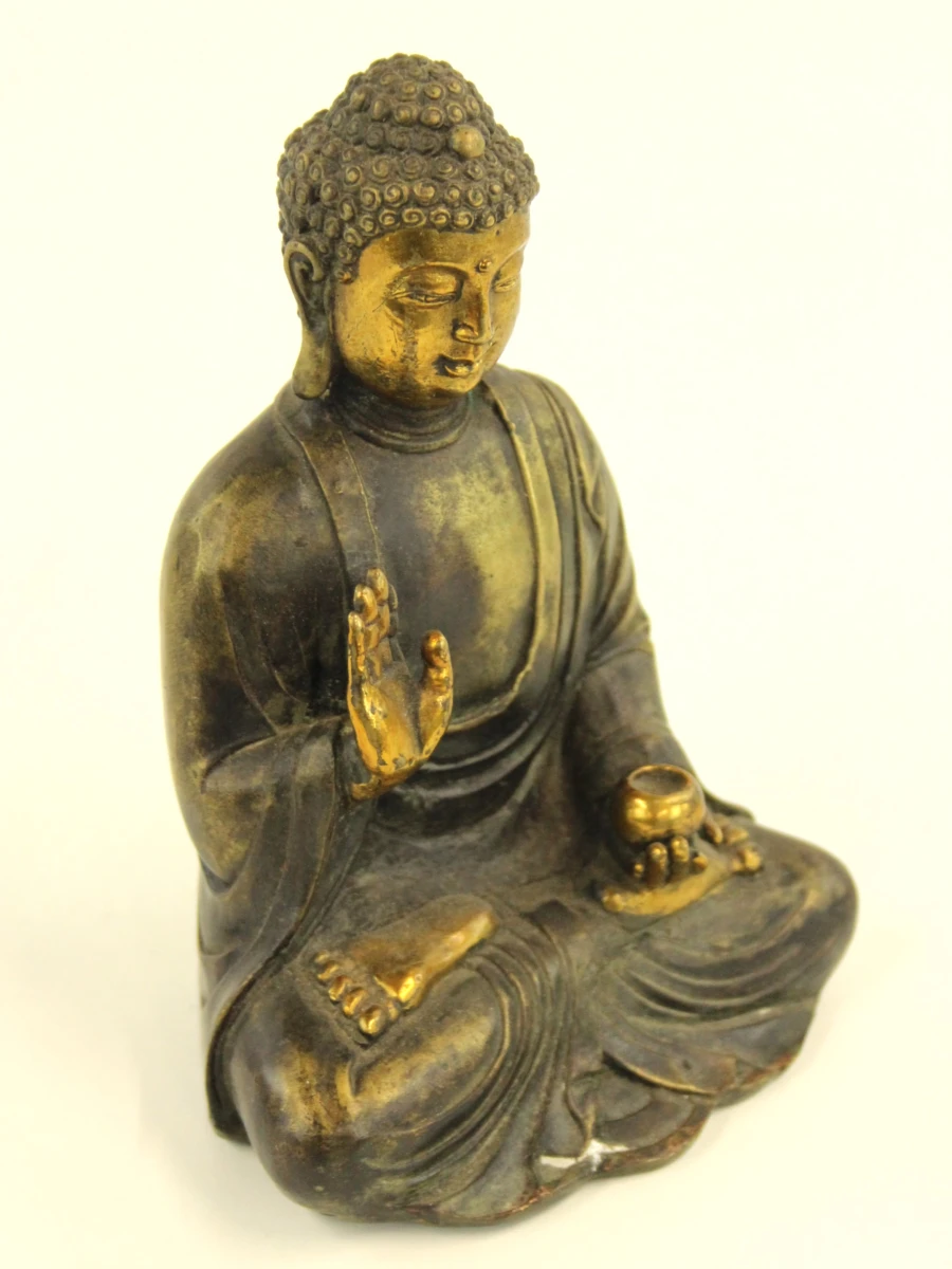 Bronzen Boeddha beeldje - foto 5