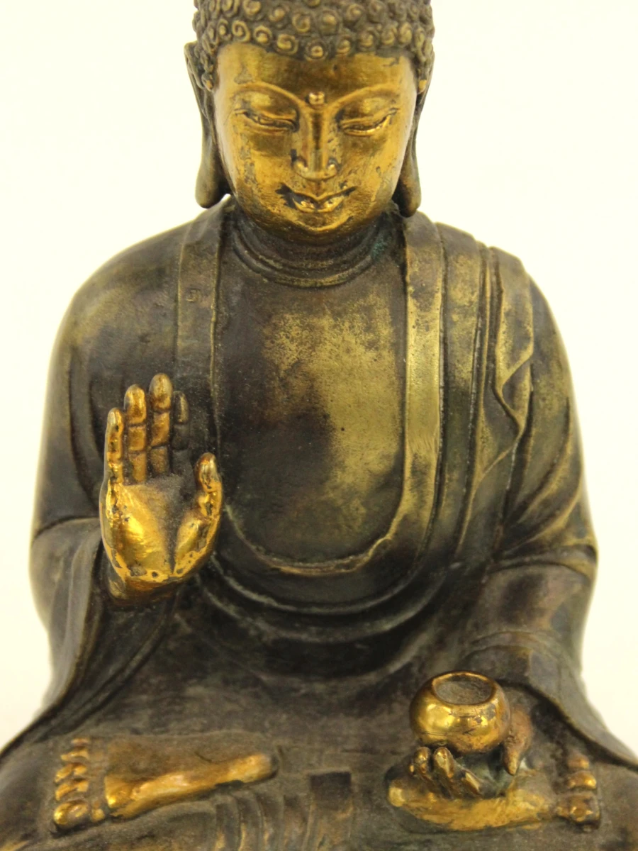 Bronzen Boeddha beeldje - foto 6