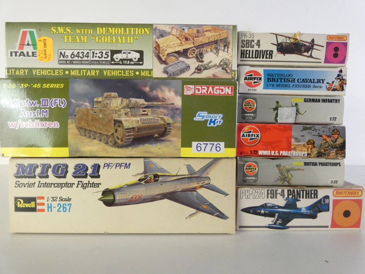 lot van 9 modelbouwdozen: Airfix en andere merken - foto 3