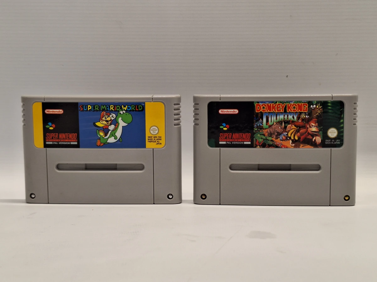 Originele Super Nintendo Entertainment System (SNES) PAL - compleet met doos, 2 controllers & 2 klassiekers - foto 9