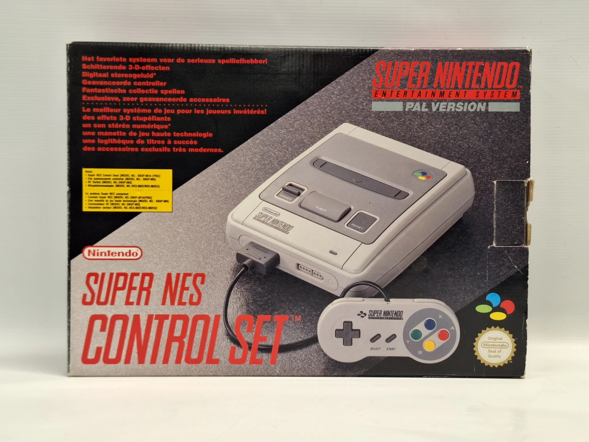 Originele Super Nintendo Entertainment System (SNES) PAL - compleet met doos, 2 controllers & 2 klassiekers - foto 2