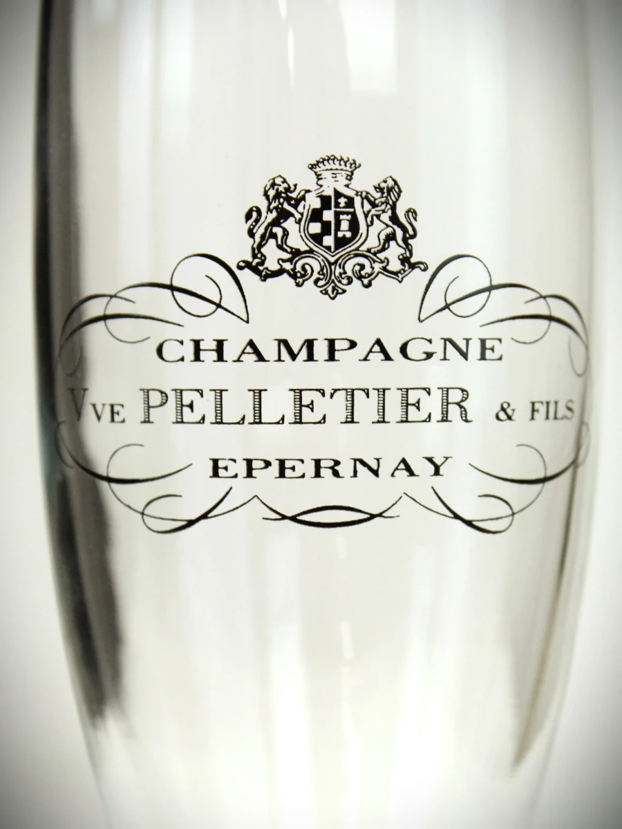 Set van 12 vintage Epernay champagne fluitglazen - foto 5