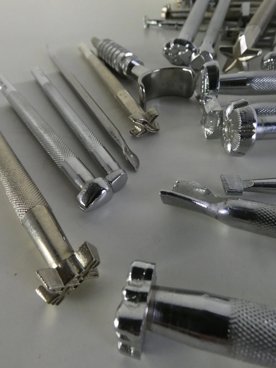 Verzameling vintage Craftool USA leerstempels en graveergereedschap - foto 5
