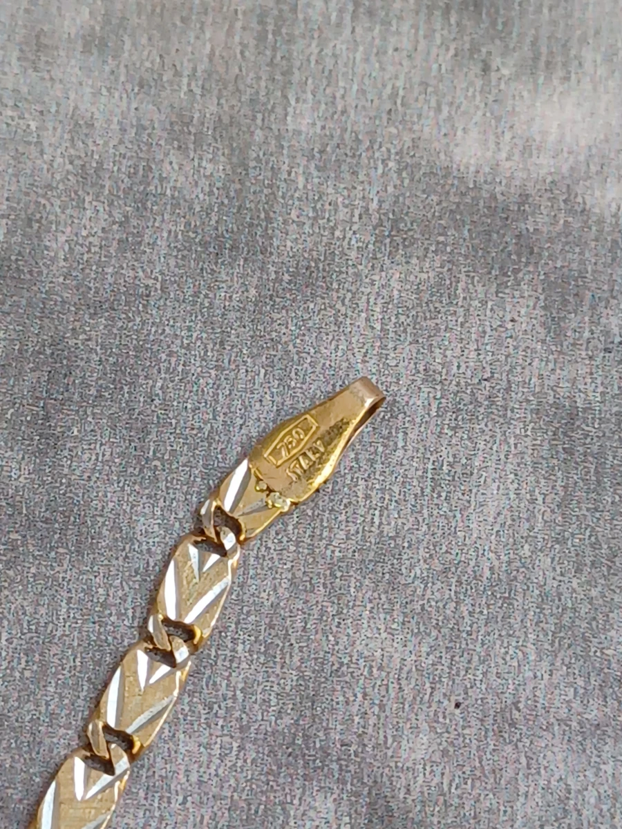 Elegante 18-karaat gouden armband (750 / Italy) - foto 7