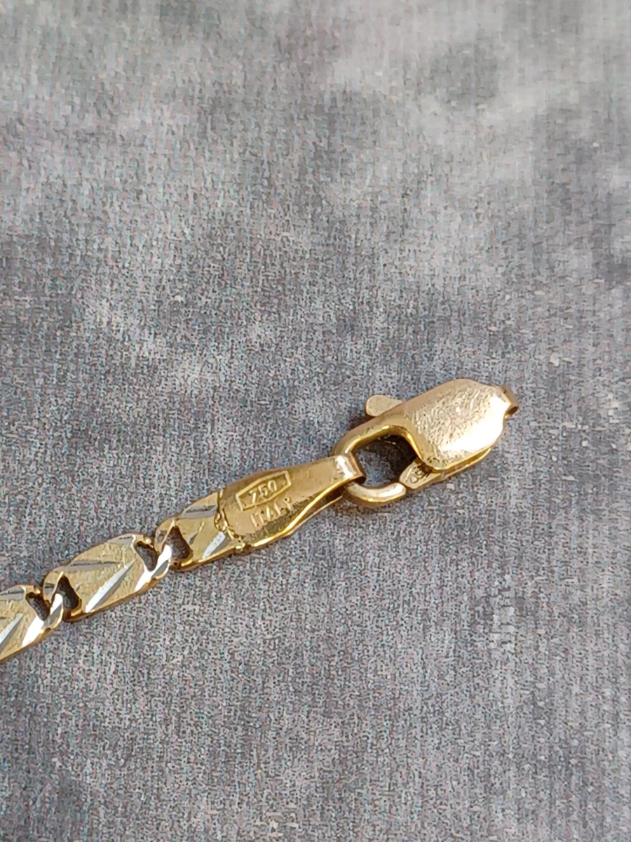 Elegante 18-karaat gouden armband (750 / Italy) - foto 4
