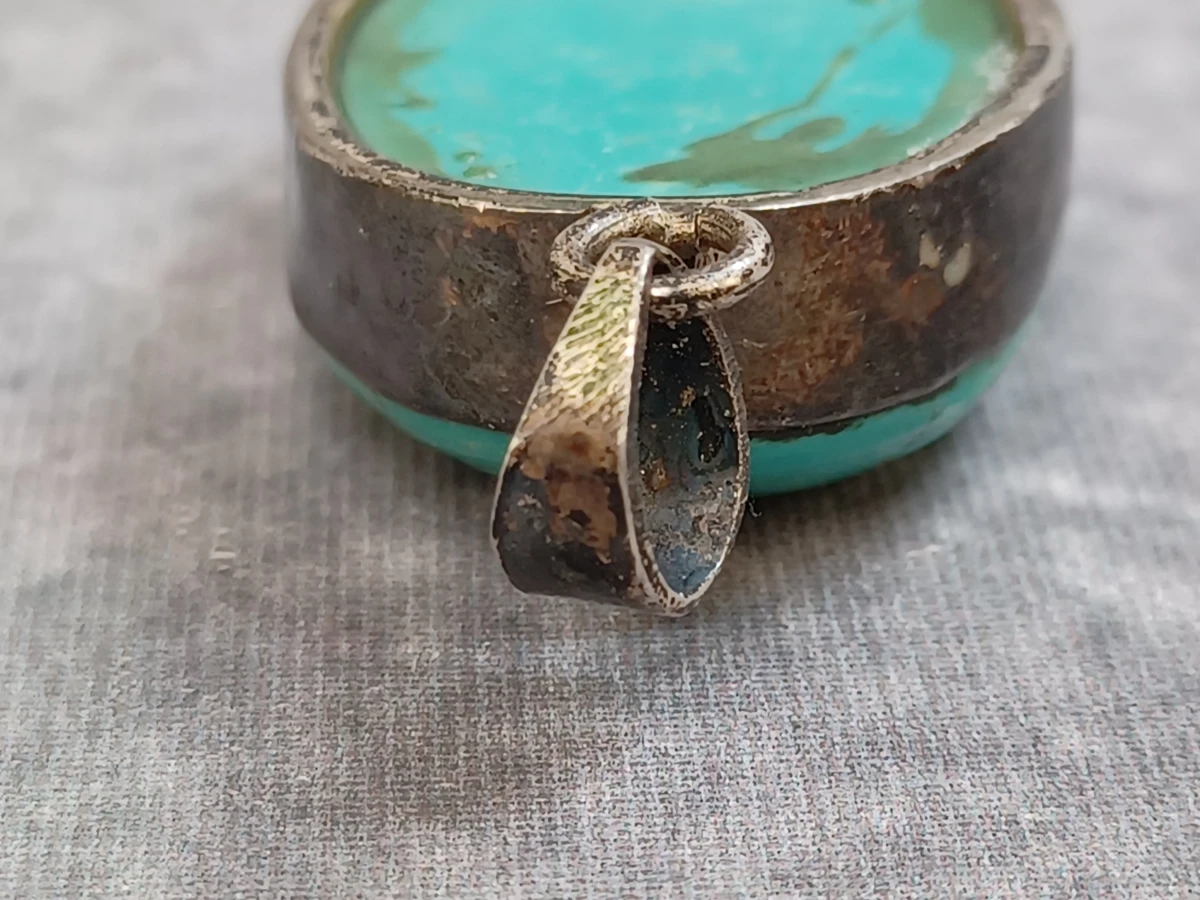 Zilveren hanger en armband met turquoise stenen - foto 7