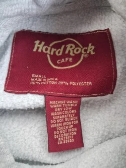 Iconische grijze Hard Rock Cafe hoodie, Small - foto 3