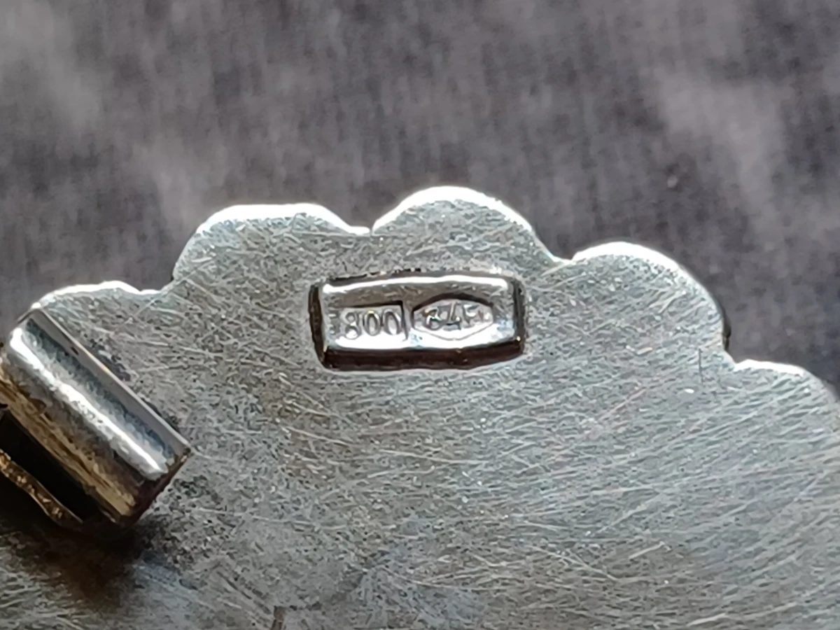 Exclusieve 3-delige rode koralen sieradenset met zilveren broche - foto 5