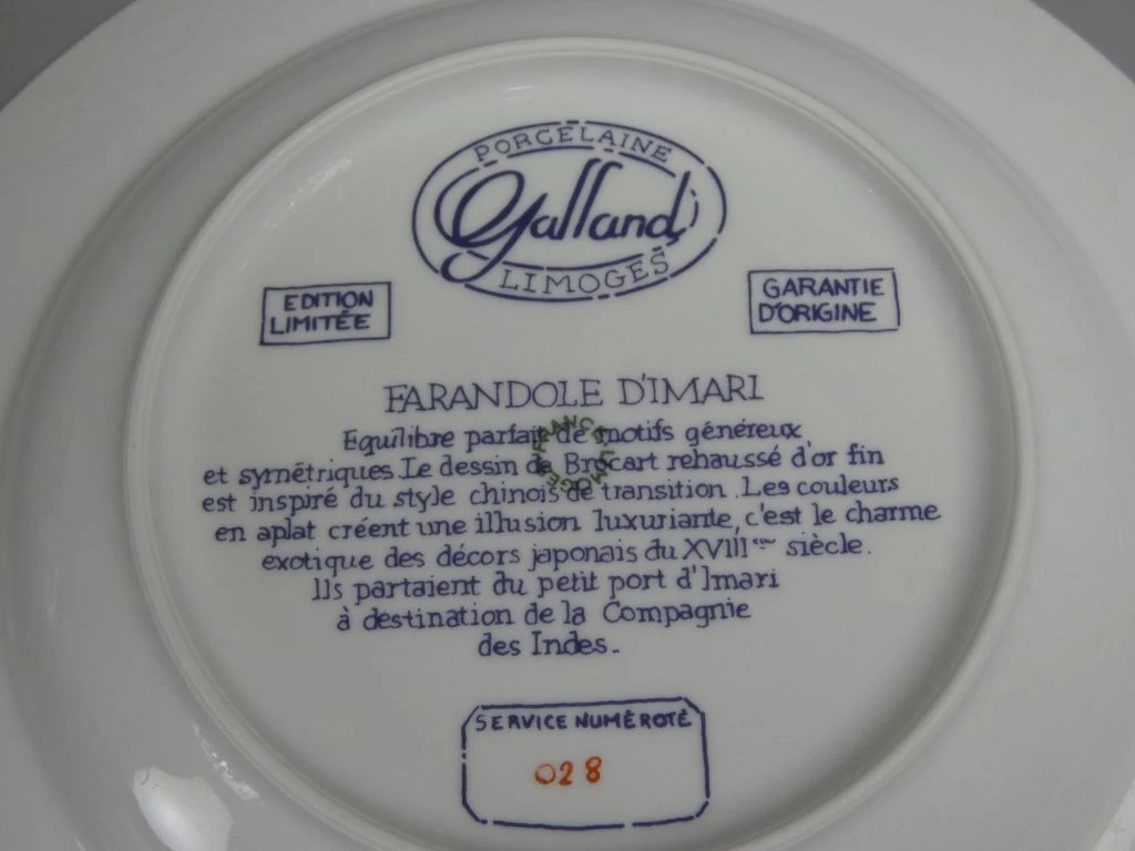 Klassiek porseleinen servies Limoges voor 8 personen - foto 14