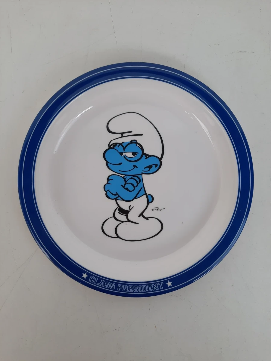 Smurfen Bord "Class President" (2013) – Brilsmurf Melamine Kinderbord