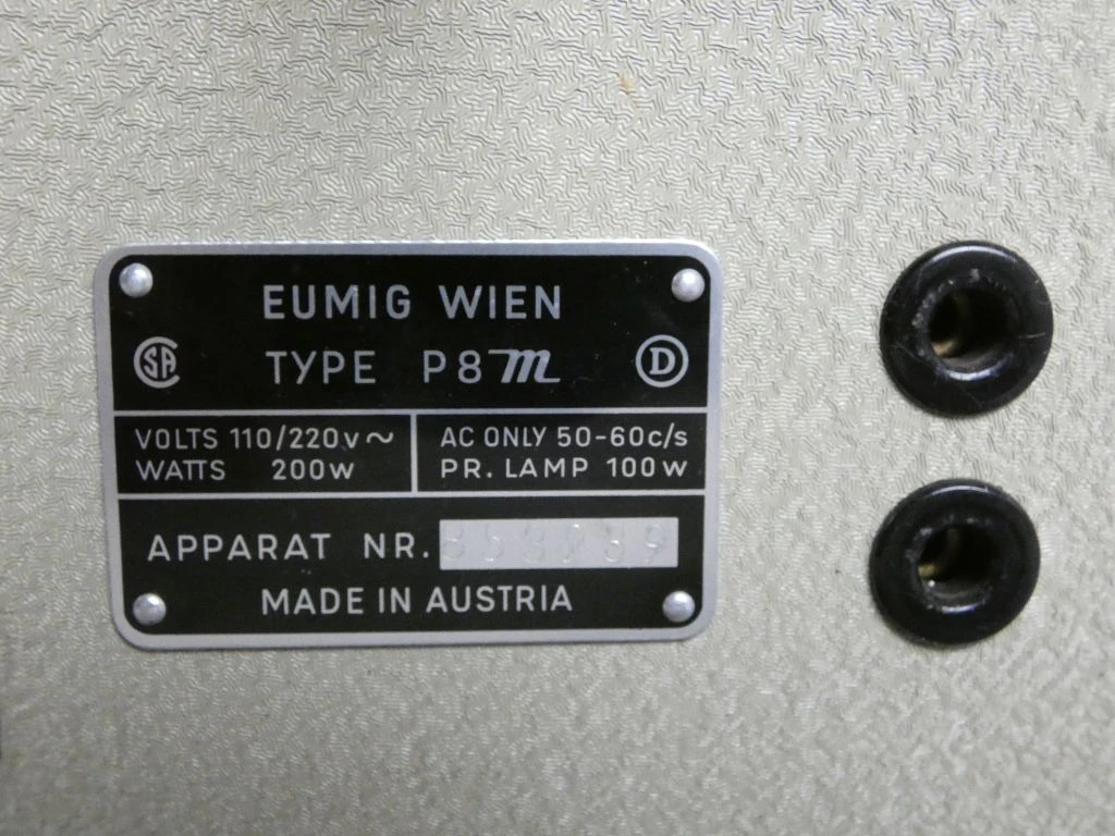 Vintage Eumig P8m filmprojector - foto 3