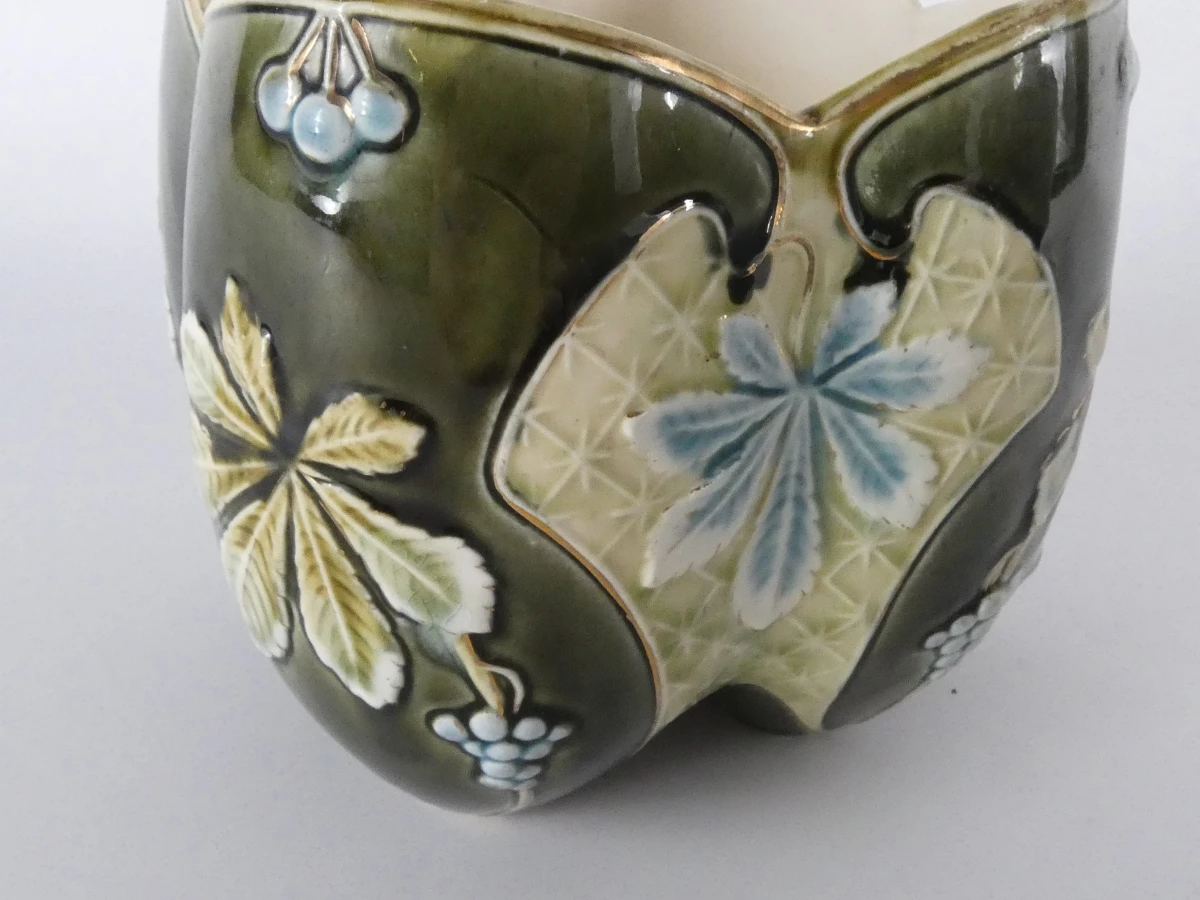 Exquisite Art Nouveau Keramiek Trio – Bohemen, Engeland, Frankrijk - foto 8