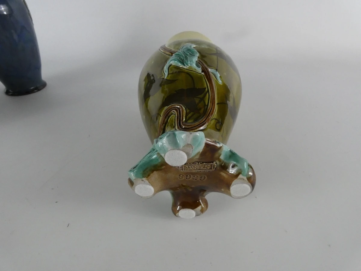 Exquisite Art Nouveau Keramiek Trio – Bohemen, Engeland, Frankrijk - foto 2