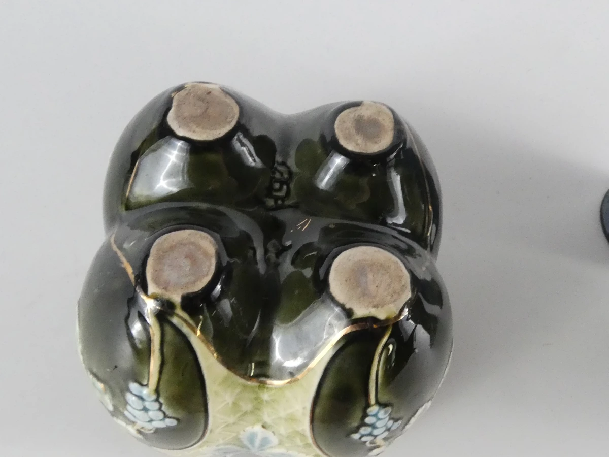 Exquisite Art Nouveau Keramiek Trio – Bohemen, Engeland, Frankrijk - foto 3