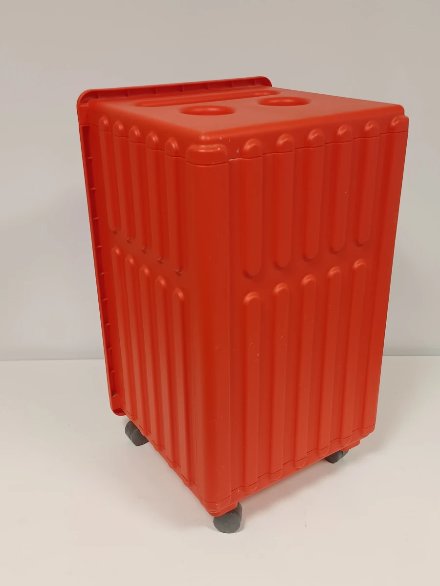 Set vintage IKEA trolley's met bijhorende Traktor-kruk. - foto 6