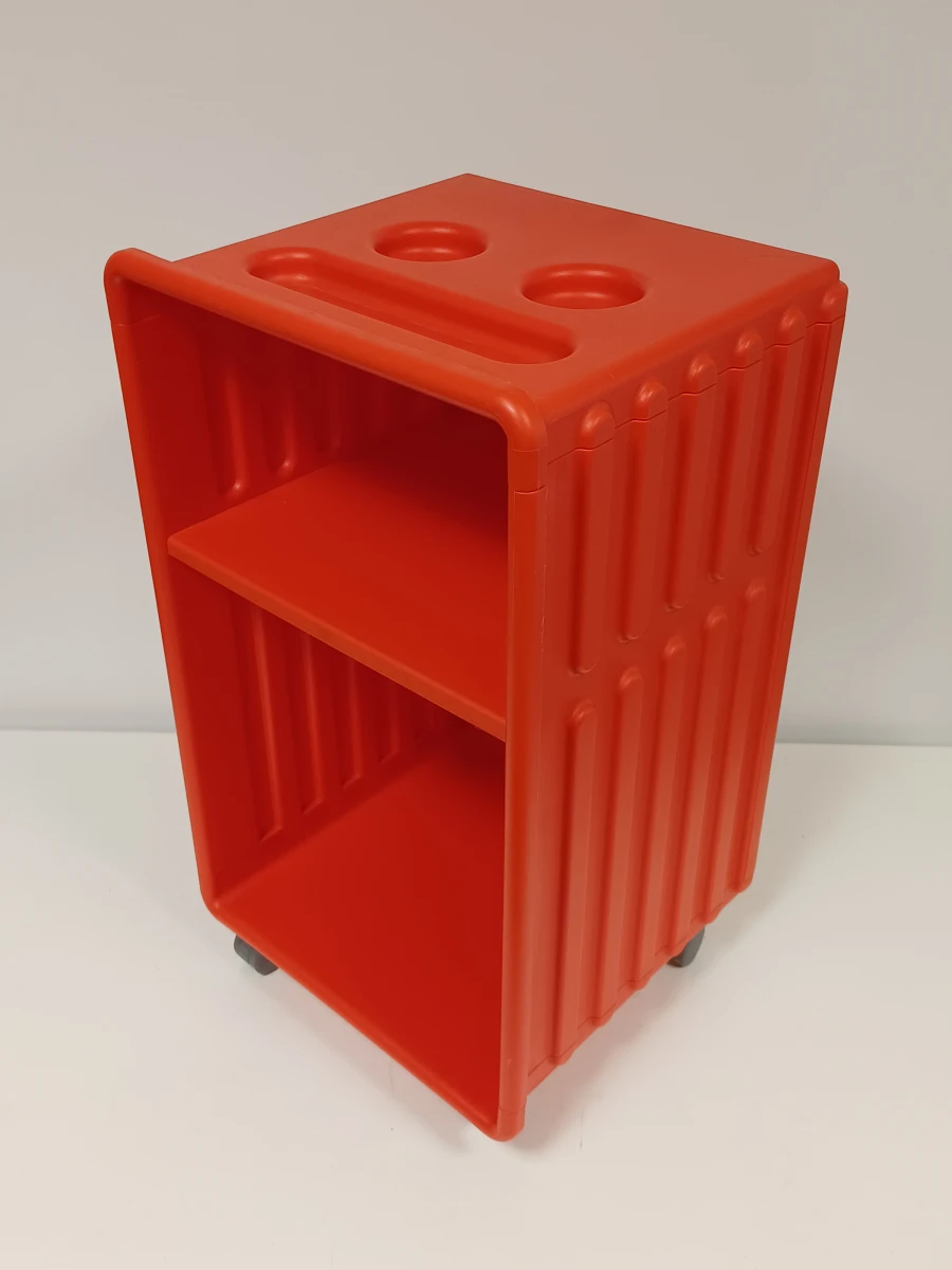 Set vintage IKEA trolley's met bijhorende Traktor-kruk. - foto 3