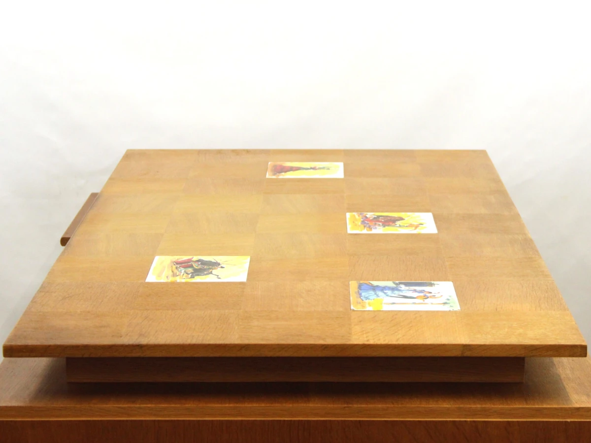 Vintage Mid-Century bureau met ingelegde Spaanse tegels – Jaren 60/70 - foto 8