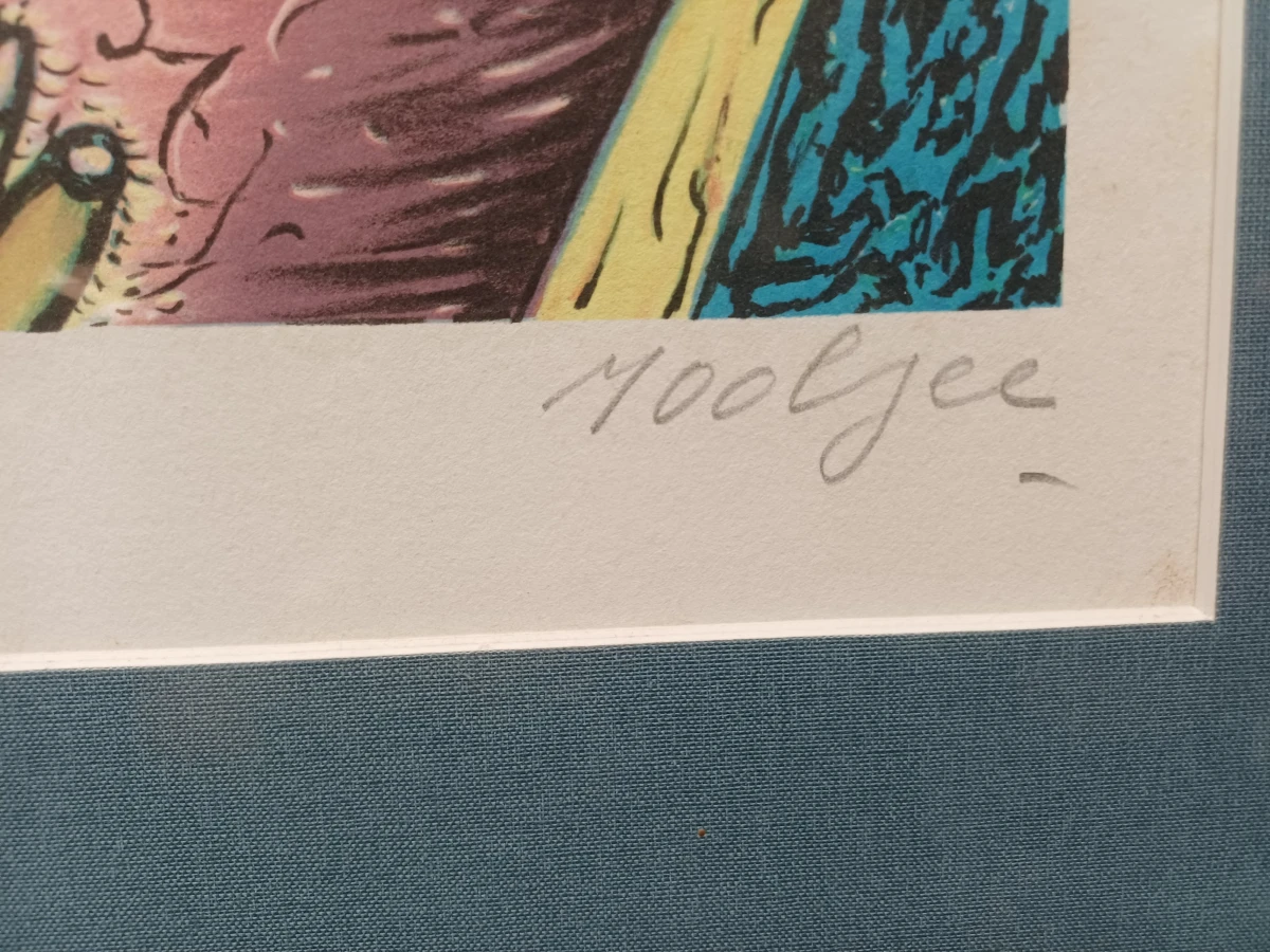 Originele kleurenlitho Pjeroo Roobjee - foto 3