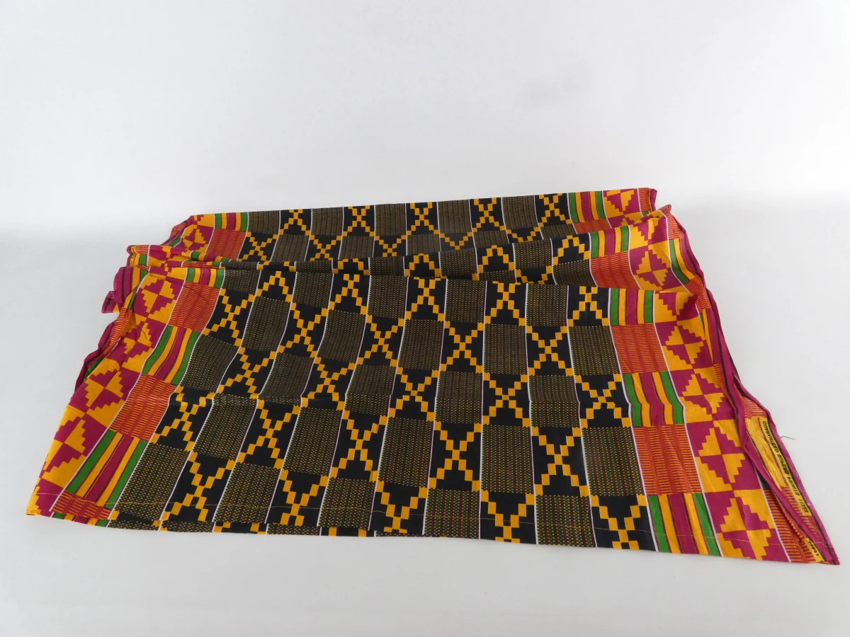 Set van kleurrijke Afrikaanse waxprintstoffen - foto 23