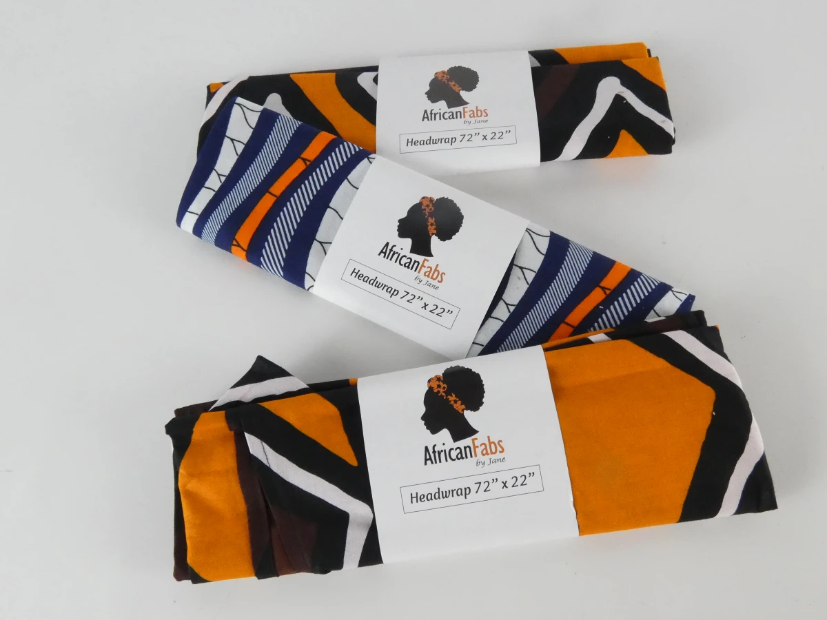 Set van kleurrijke Afrikaanse waxprintstoffen - foto 33