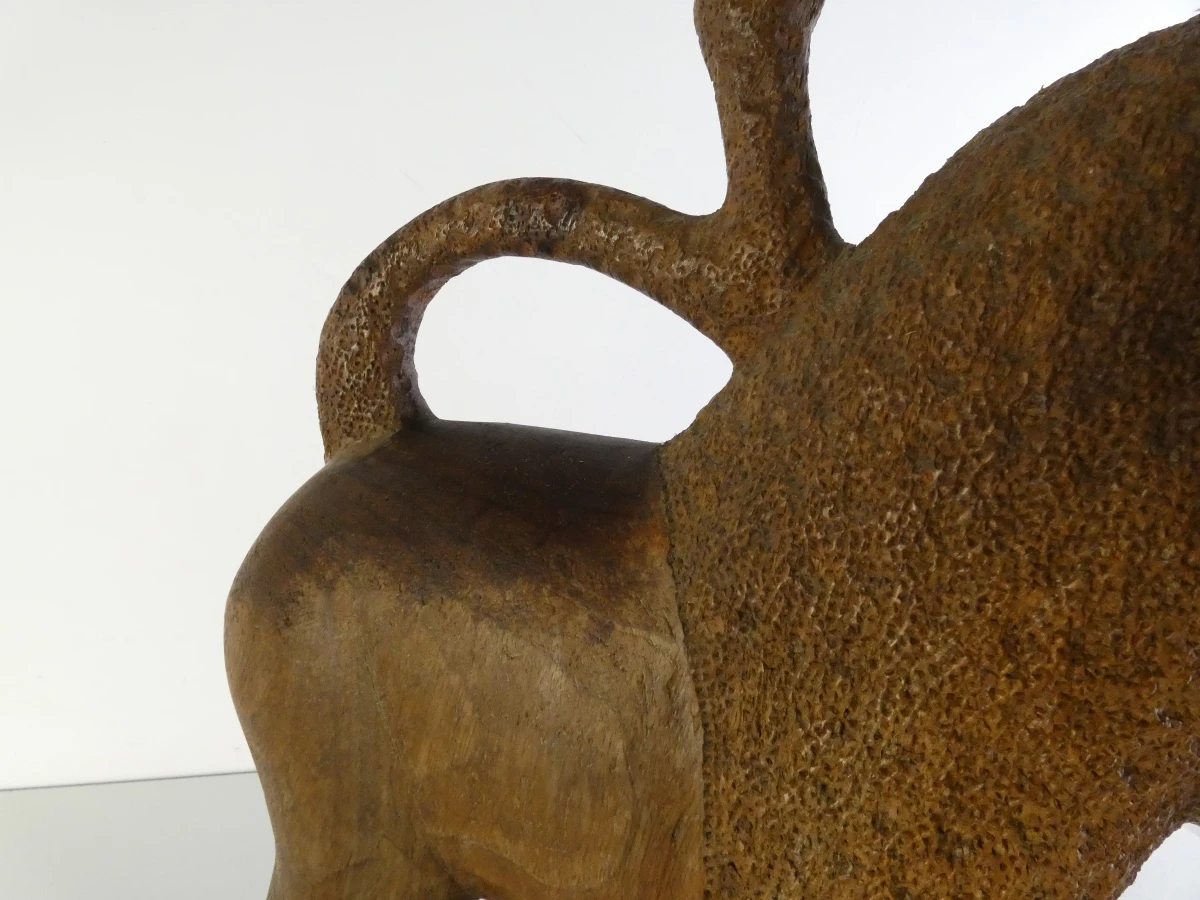 Afrikaans handgesneden houten leeuwensculptuur - foto 10