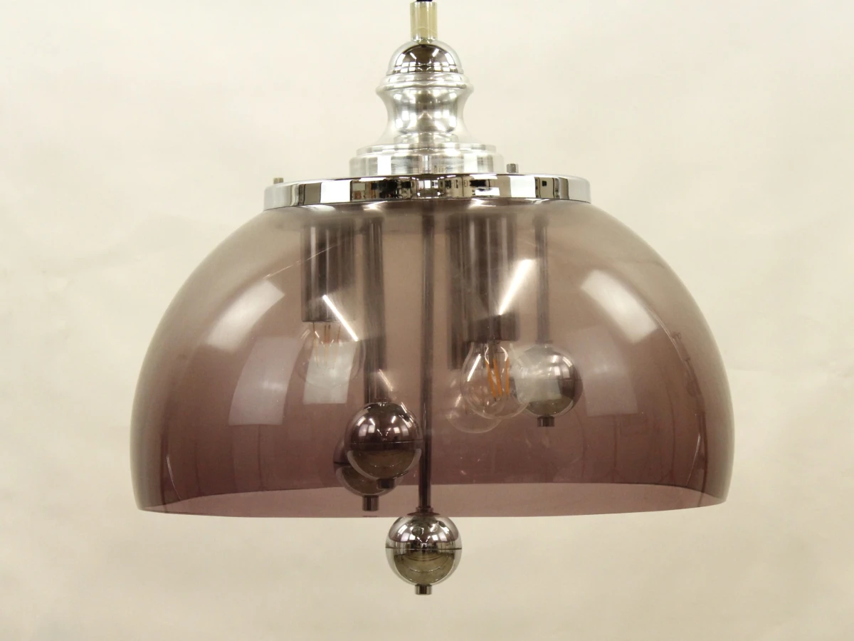 Space Age hanglamp in acryl en chroom (jaren 60/70) - foto 6