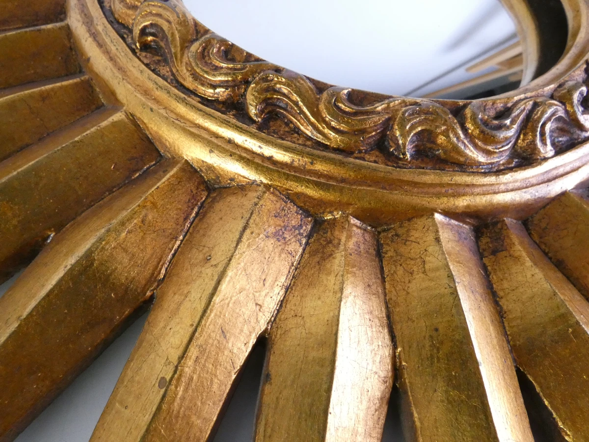 Decoratieve zonnespiegel met goudkleurige stralen - foto 2