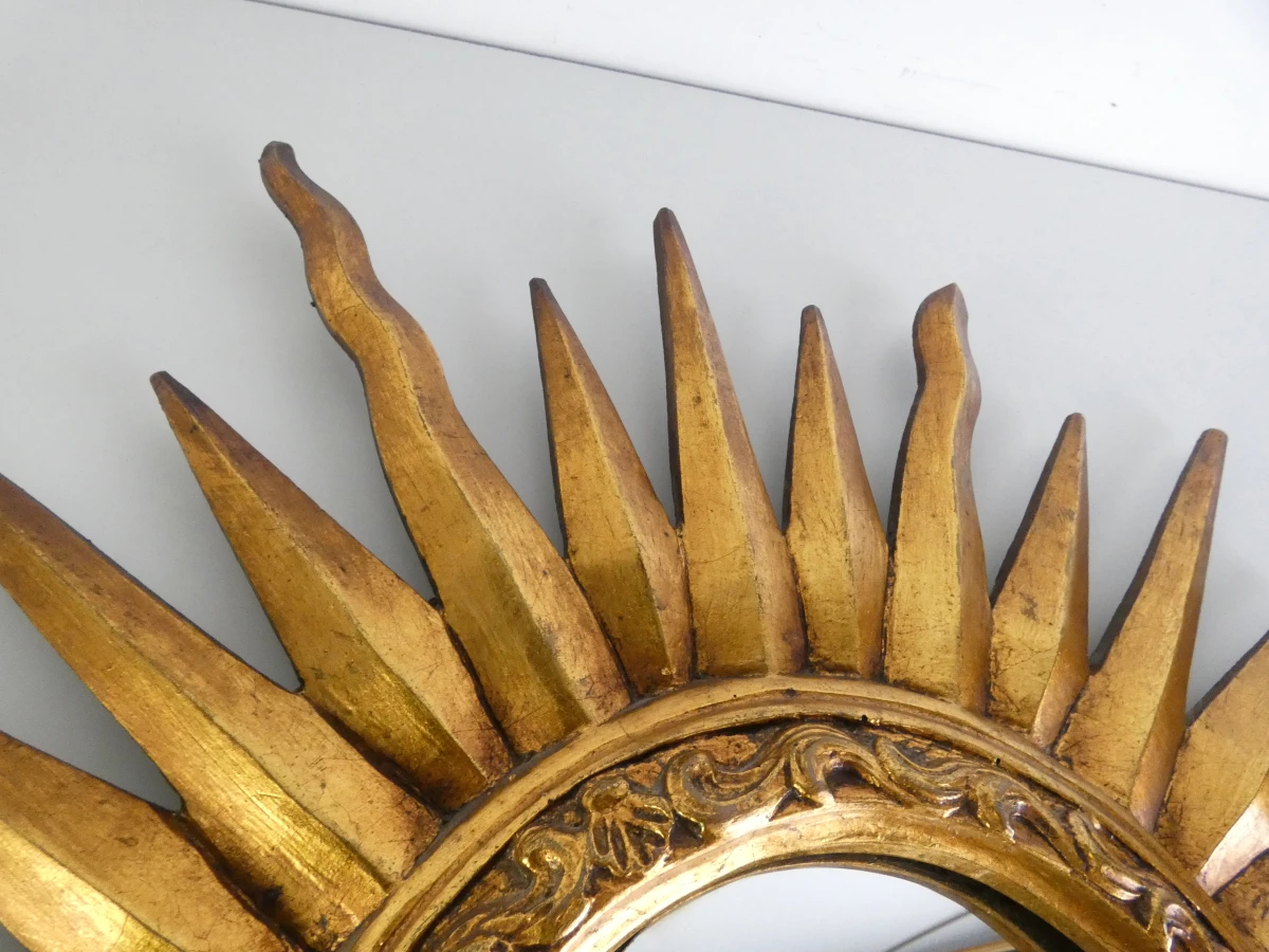 Decoratieve zonnespiegel met goudkleurige stralen - foto 4