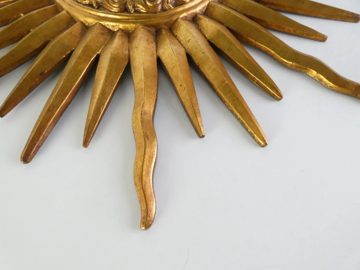 Decoratieve zonnespiegel met goudkleurige stralen - foto 6