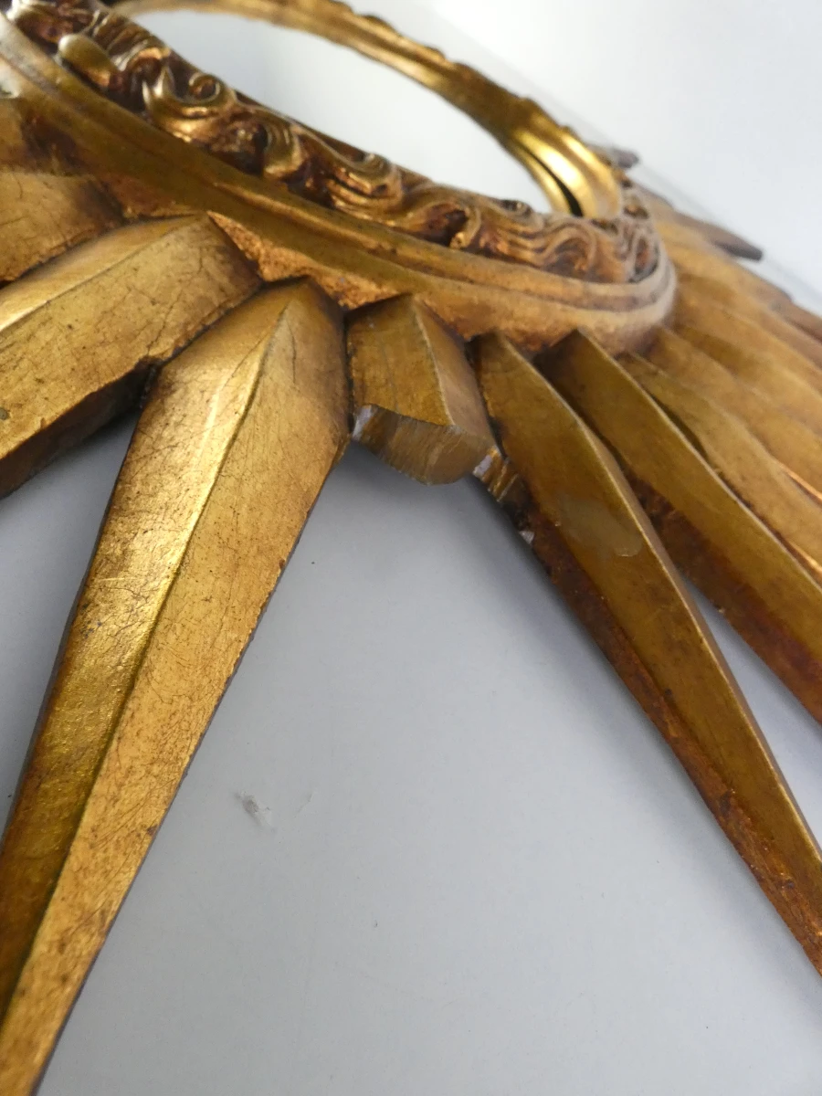 Decoratieve zonnespiegel met goudkleurige stralen - foto 10