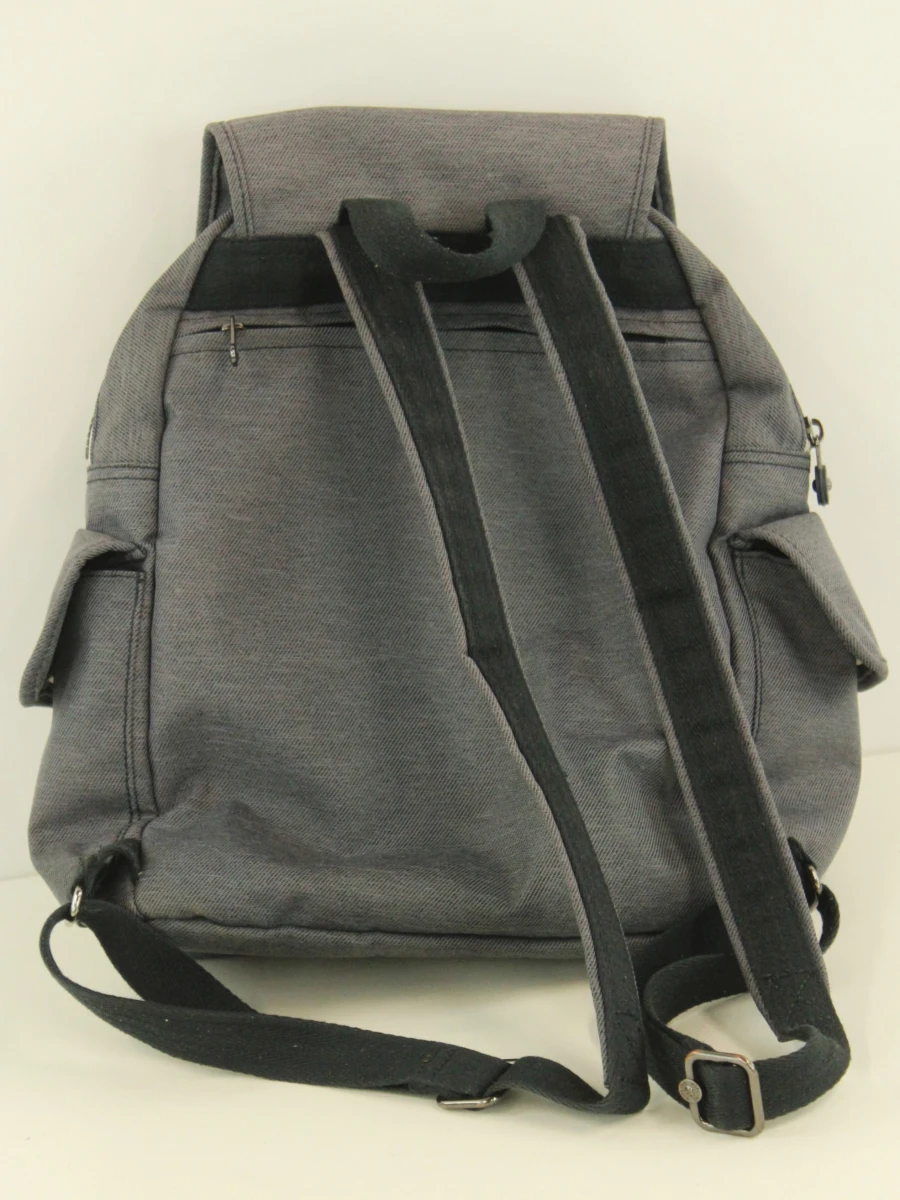 Kipling antracietgrijze rugzak model Osho - foto 4