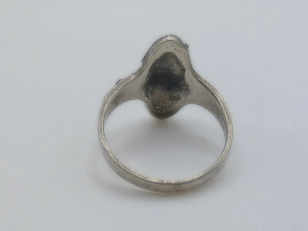 Zilveren ring met sierelementen - foto 2
