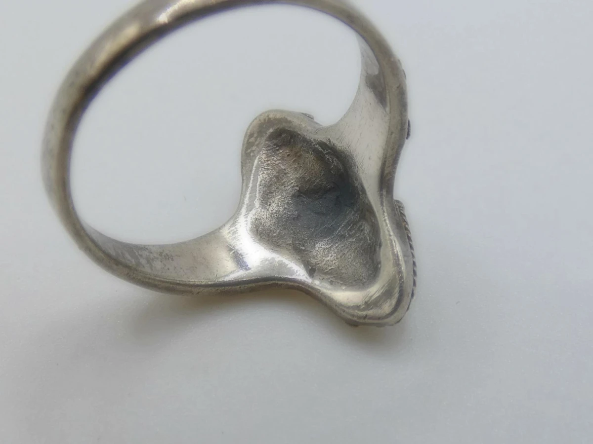 Zilveren ring met sierelementen - foto 3