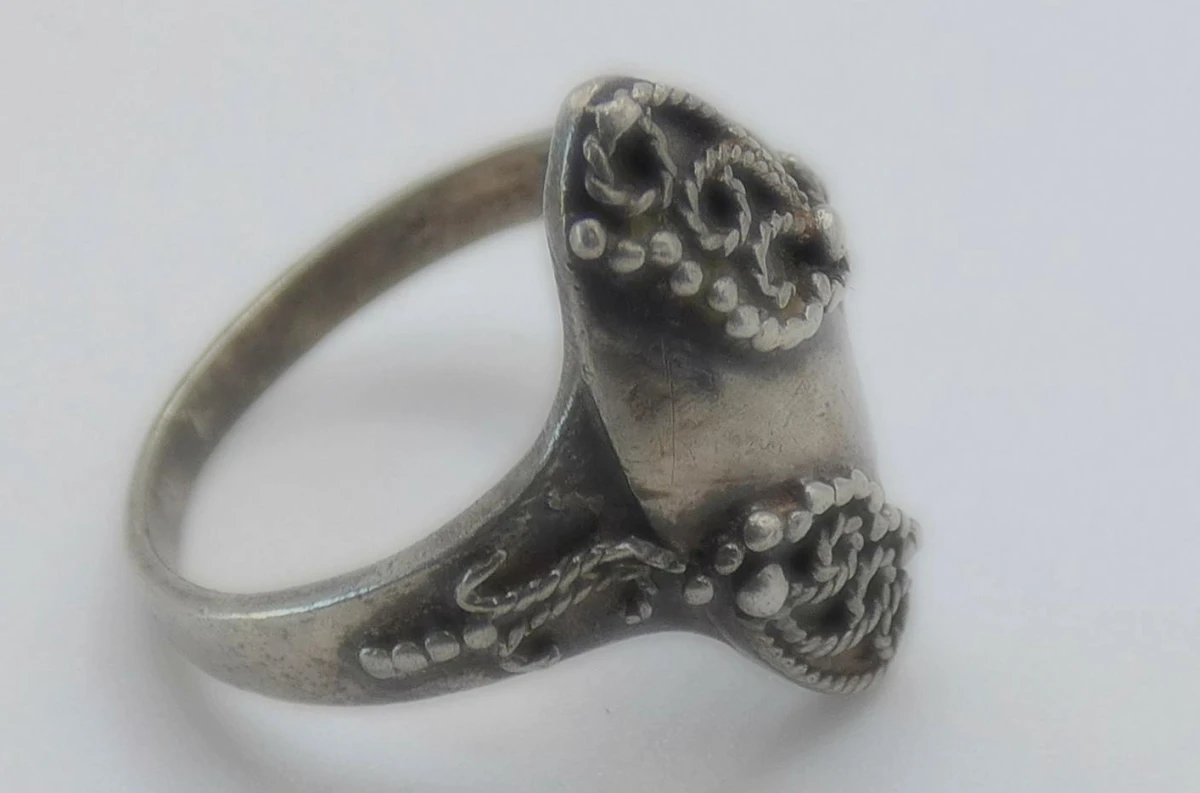 Zilveren ring met sierelementen - foto 5