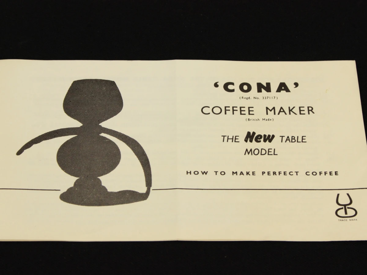 CONA vintage coffee syphon brewer (In Originele Doos) - foto 3