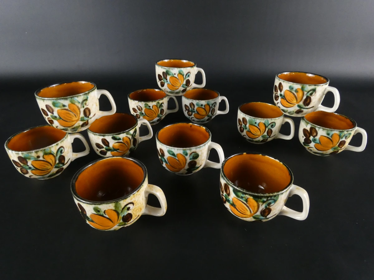 Vintage Boch La Louvière Corfou theeservies – jaren 60 – uitgebreide set - foto 4
