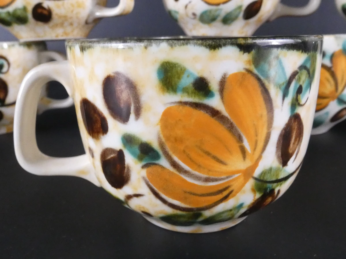 Vintage Boch La Louvière Corfou theeservies – jaren 60 – uitgebreide set - foto 6