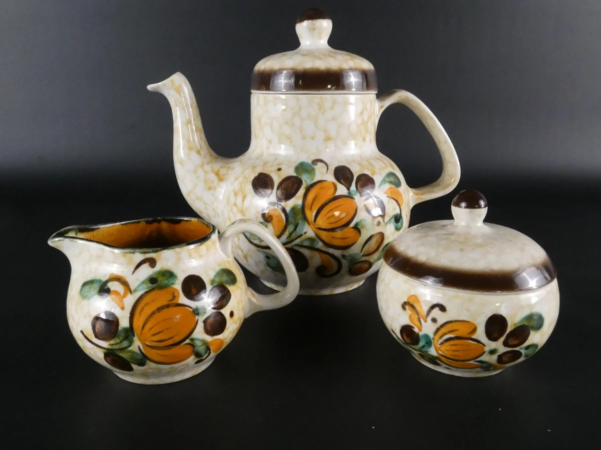 Vintage Boch La Louvière Corfou theeservies – jaren 60 – uitgebreide set - foto 17