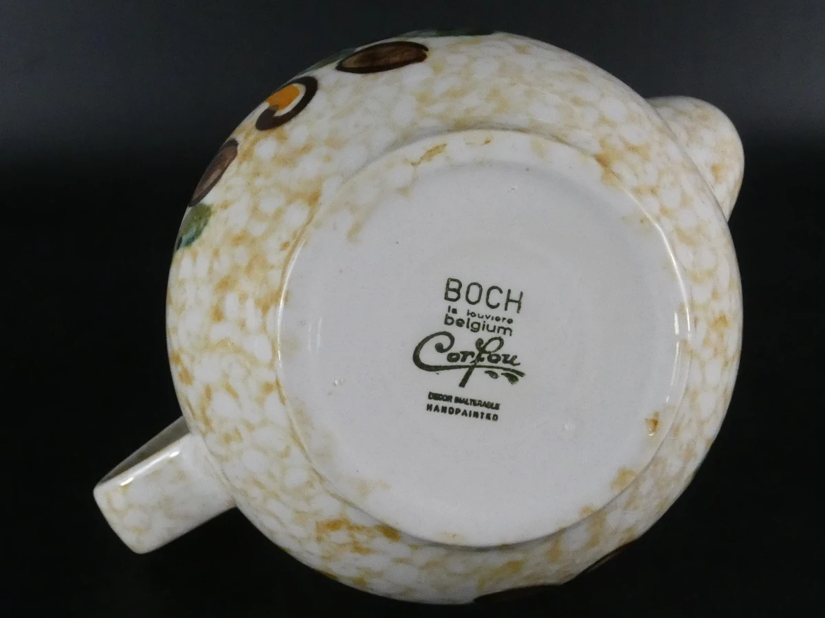 Vintage Boch La Louvière Corfou theeservies – jaren 60 – uitgebreide set - foto 21