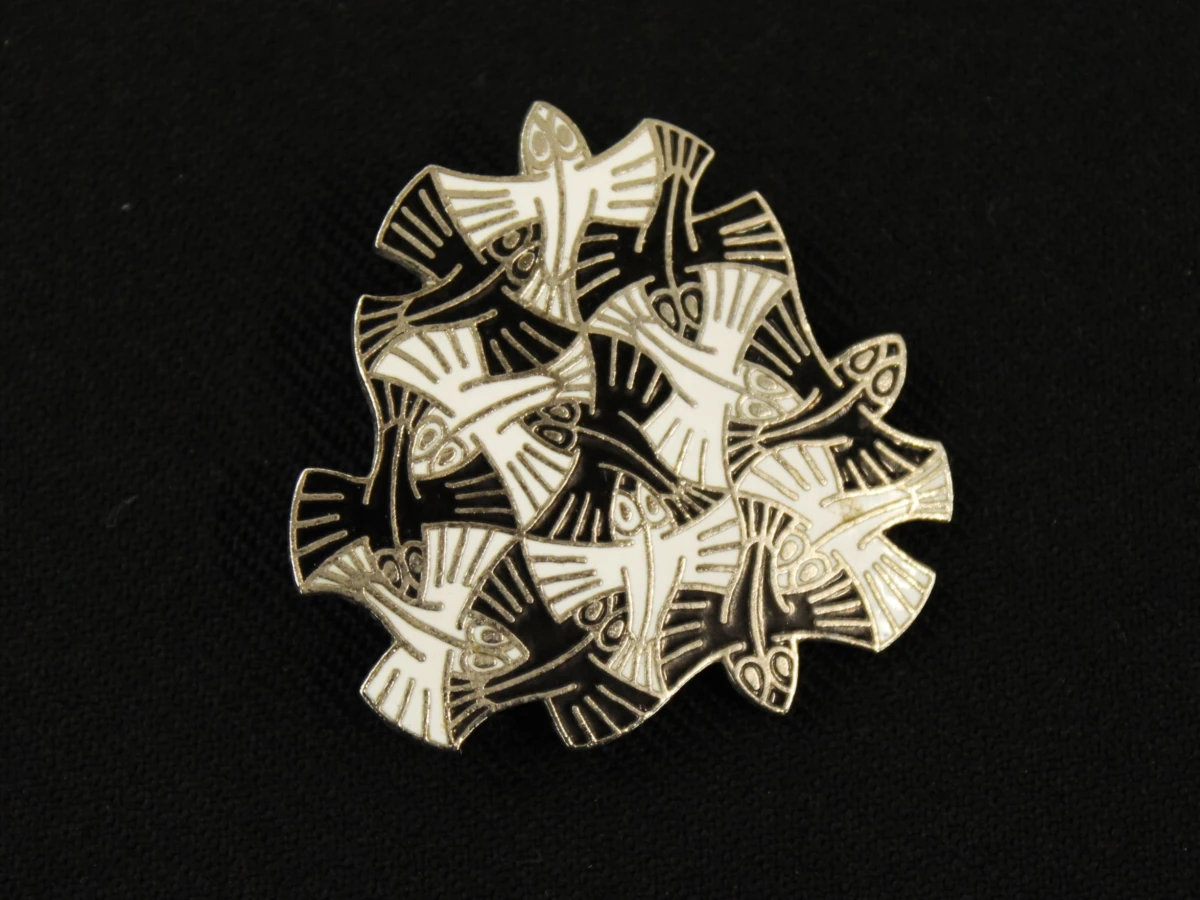 M.C. Escher – Verbum – Ingelijste Kunstdruk / Reproductie + broche - foto 15